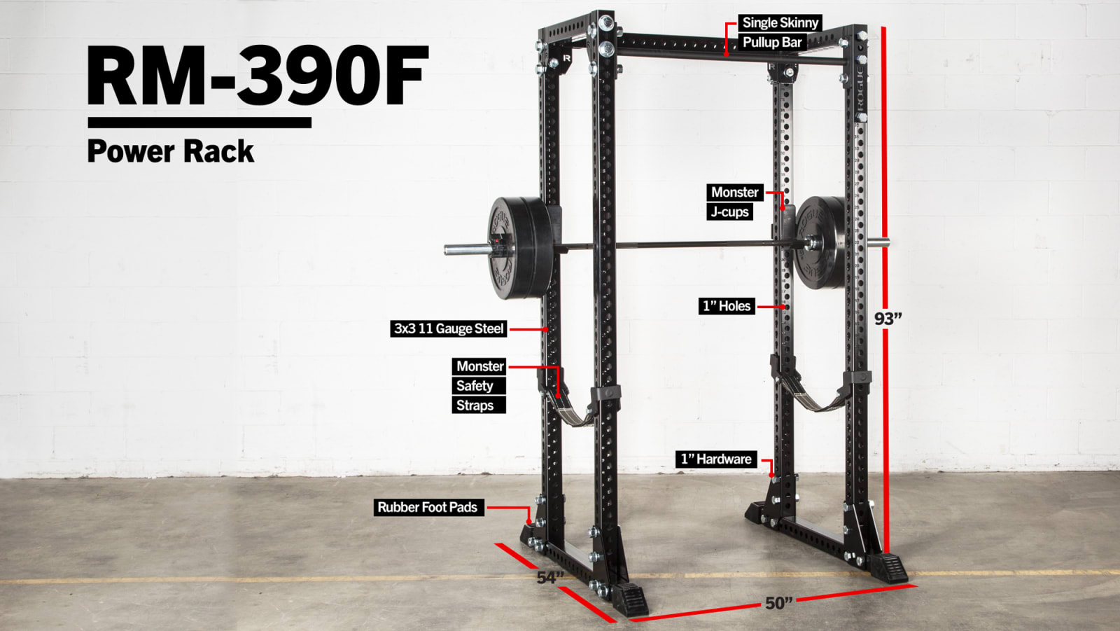 Rogue RM 390F Flat Foot Monster Rack